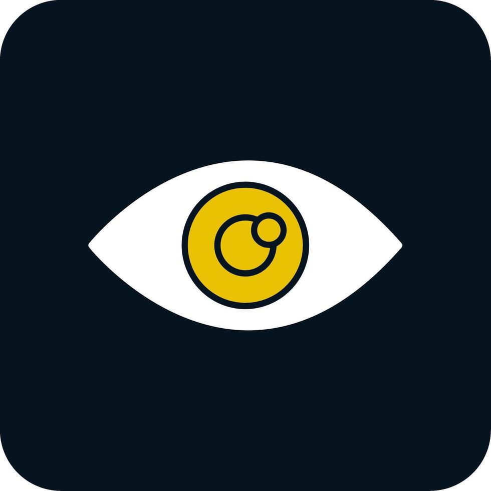 Eye Glyph Two Color Icon vector