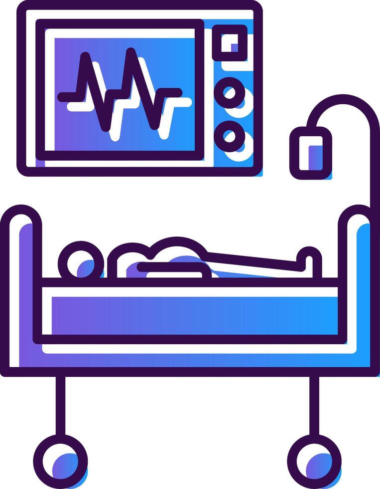 Medical Treatment Gradient Filled Icon vector