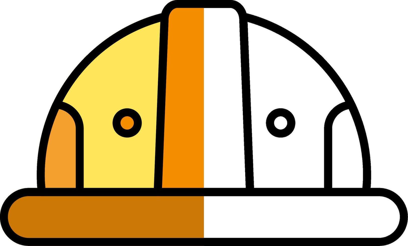 Helmet Filled Half Cut Icon vector