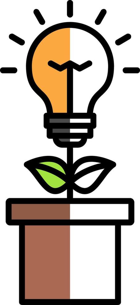 Energy Efficiency Filled Half Cut Icon vector