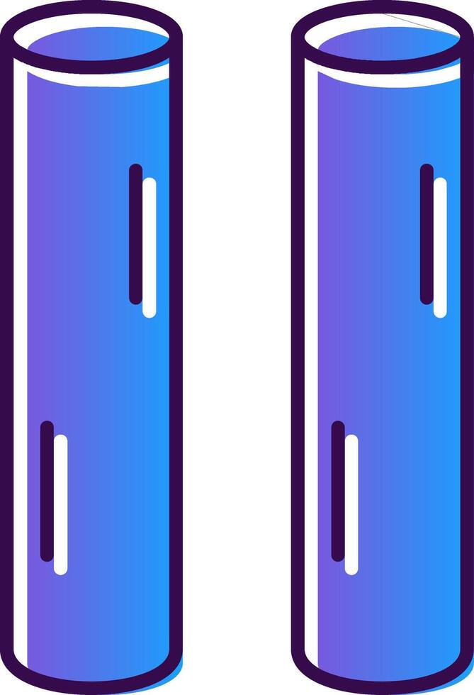 Chalk Gradient Filled Icon vector