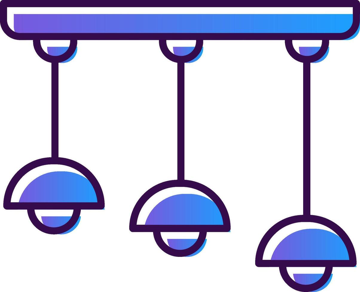 Ceiling Gradient Filled Icon vector