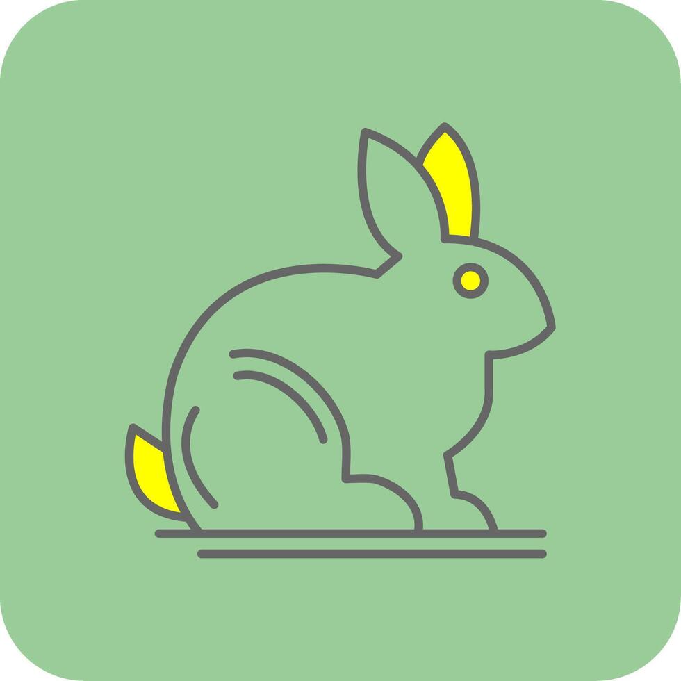 Animals Filled Yellow Icon vector