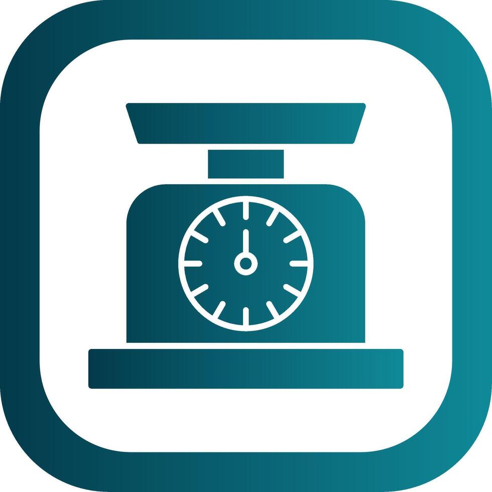 Scale Glyph Gradient Round Corner Icon vector