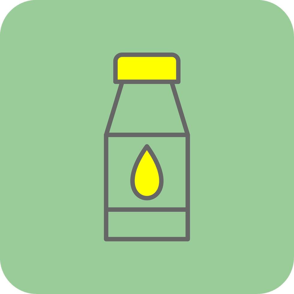 Water Bottles Filled Yellow Icon vector