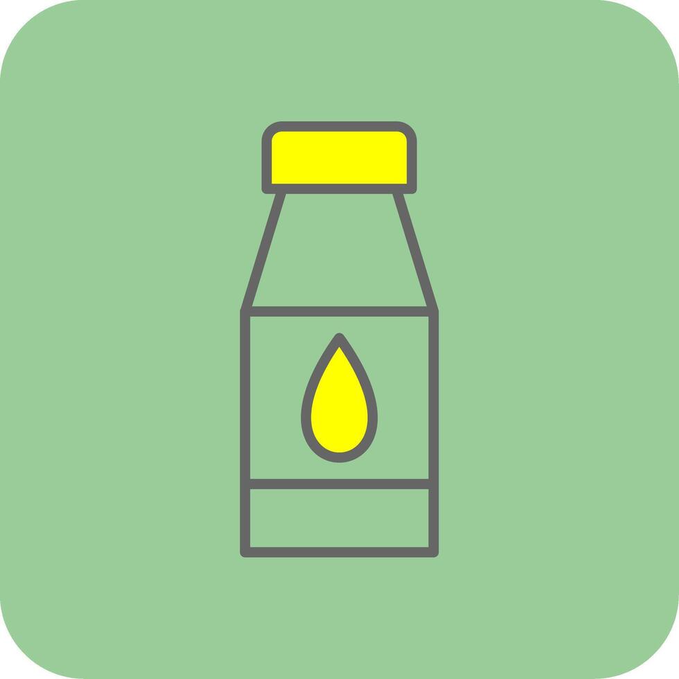 agua botellas lleno amarillo icono vector