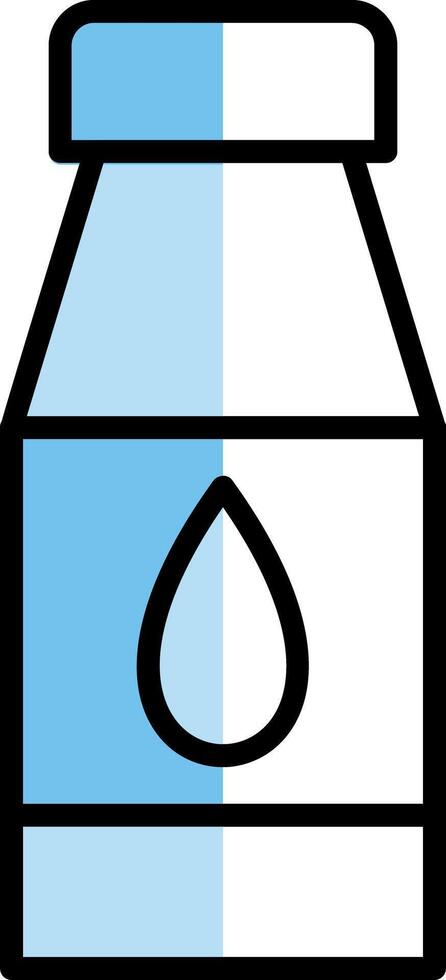 Water Bottles Filled Half Cut Icon vector