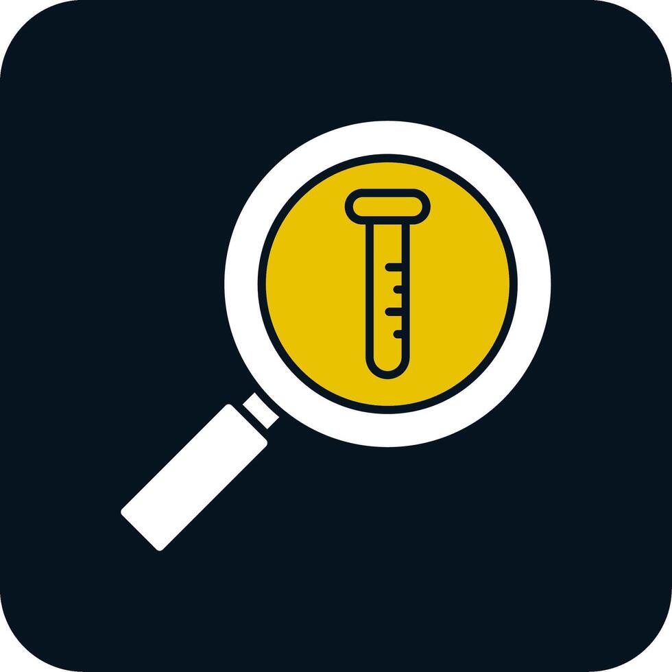 Research Glyph Two Color Icon vector