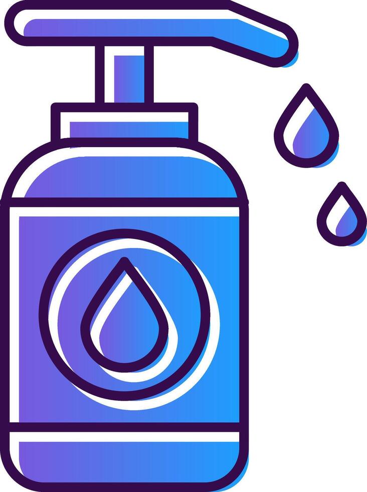 Lotion Gradient Filled Icon vector