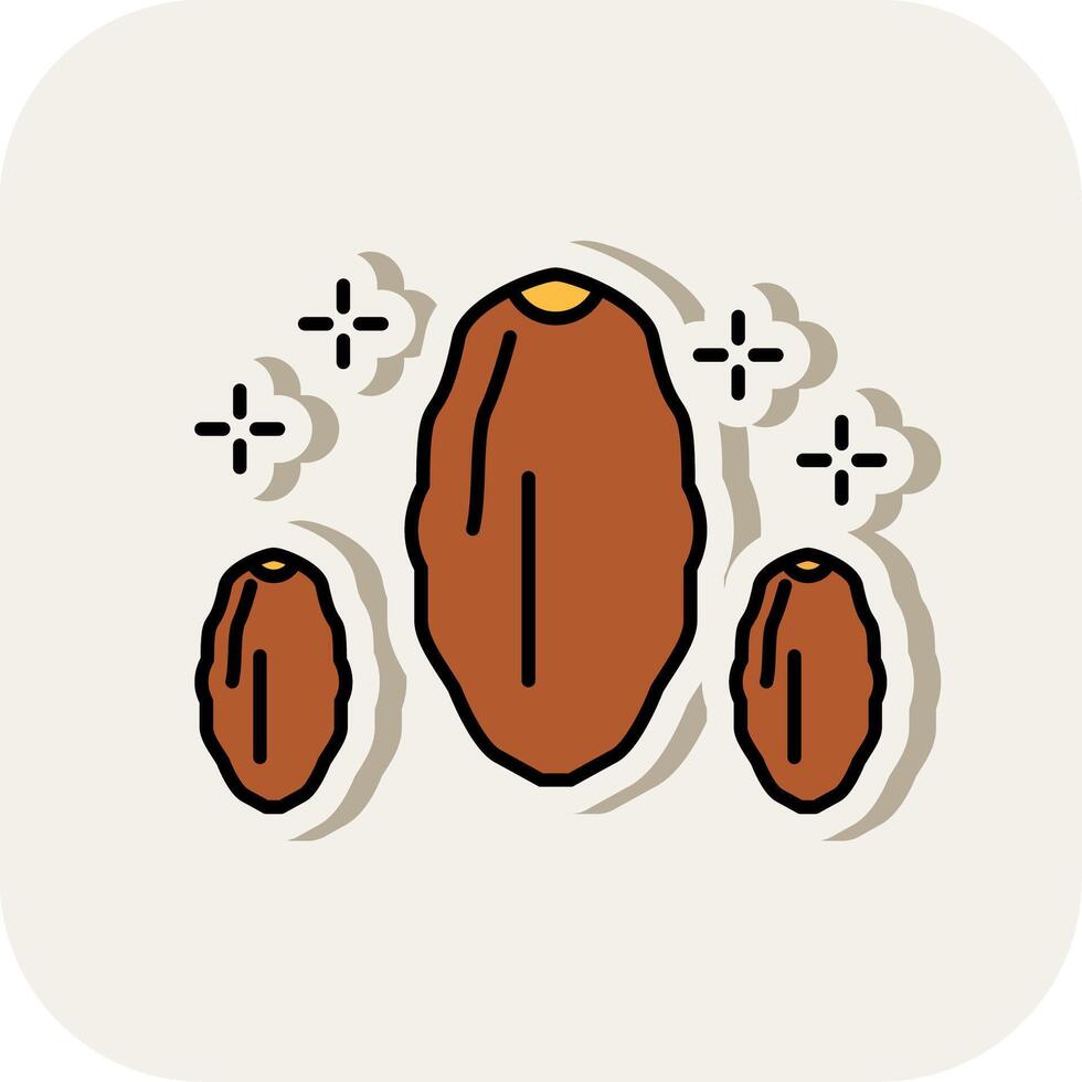 Dates Line Filled White Shadow Icon vector