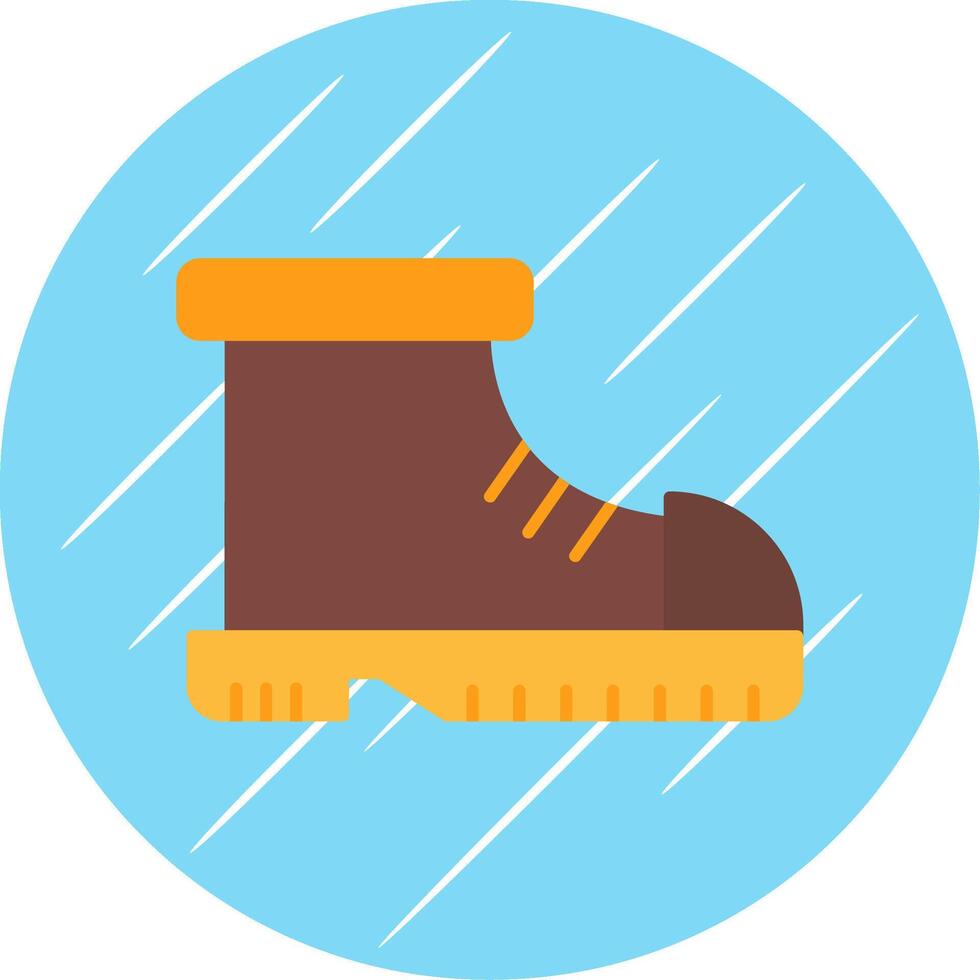 bota plano azul circulo icono vector