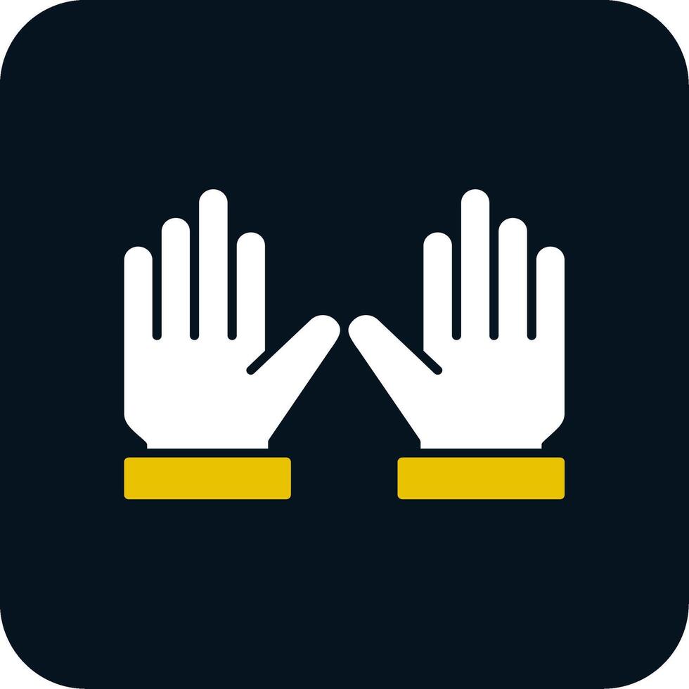 Gloves Glyph Two Color Icon vector