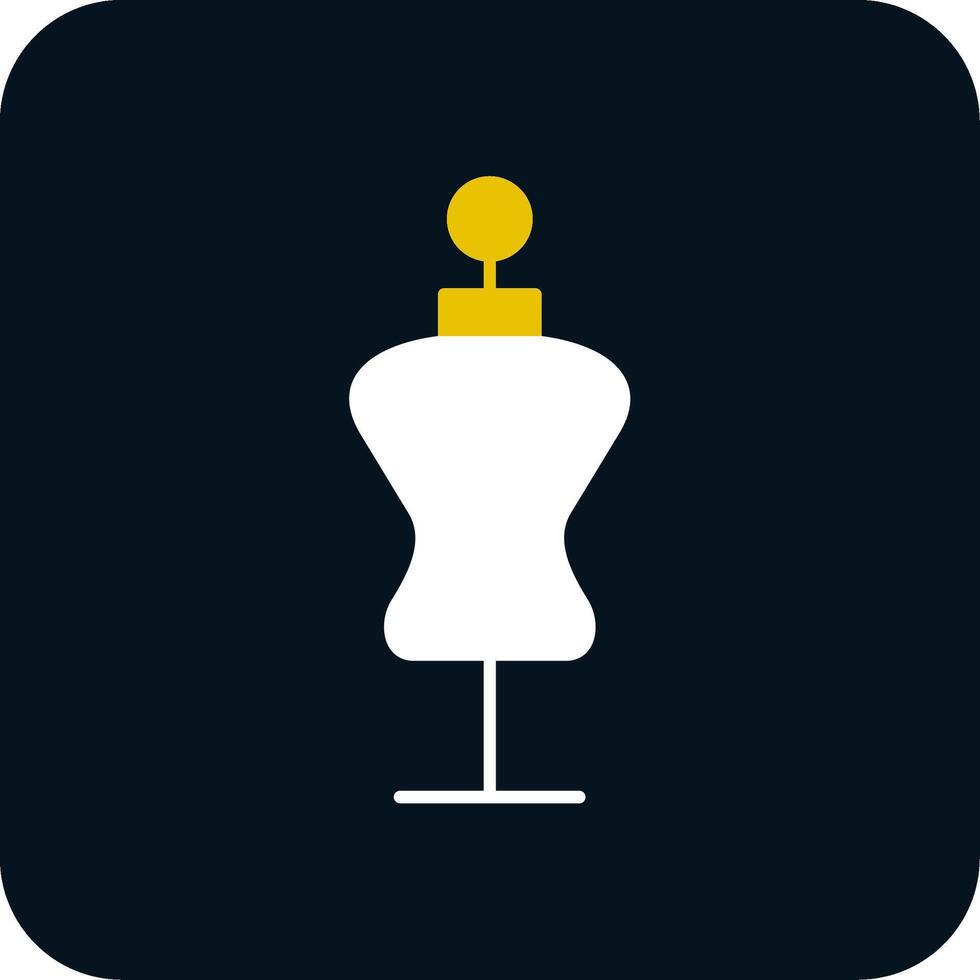 Mannequin Glyph Two Color Icon vector