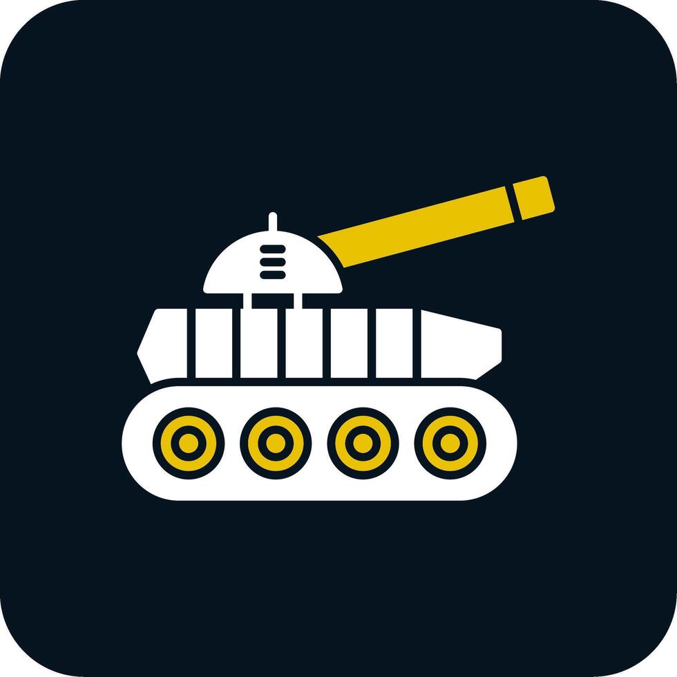 Tank Glyph Two Color Icon vector