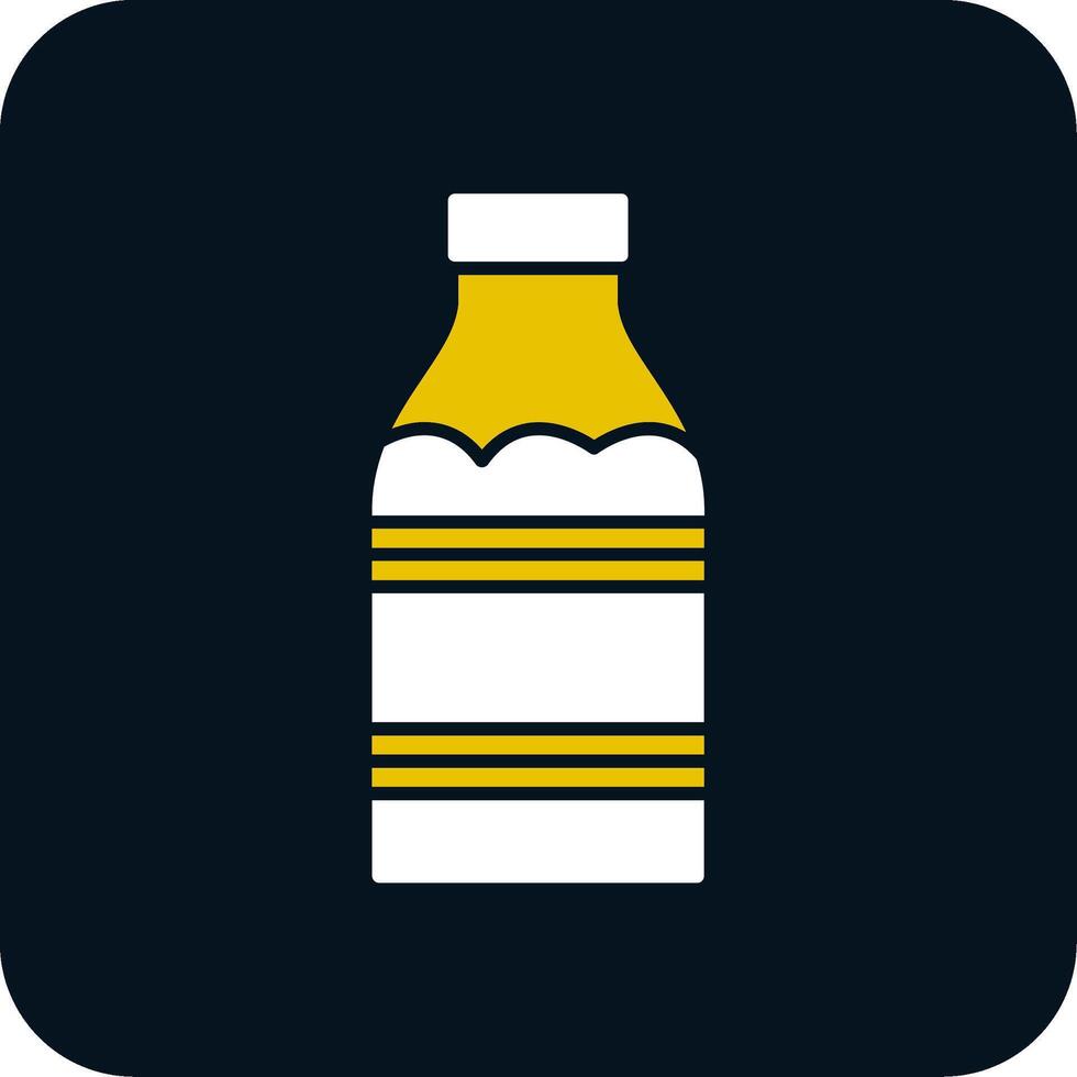 Milk Bottle Glyph Two Color Icon vector