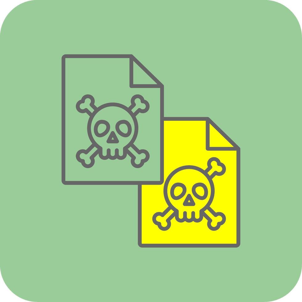 Duplicate Filled Yellow Icon vector