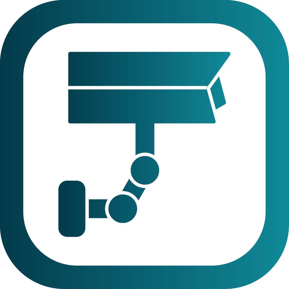 Cctv Glyph Gradient Round Corner Icon vector