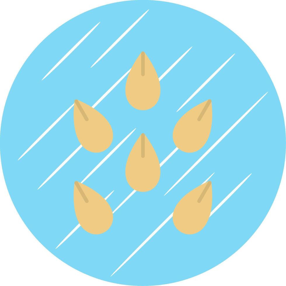 Seeds Flat Blue Circle Icon vector