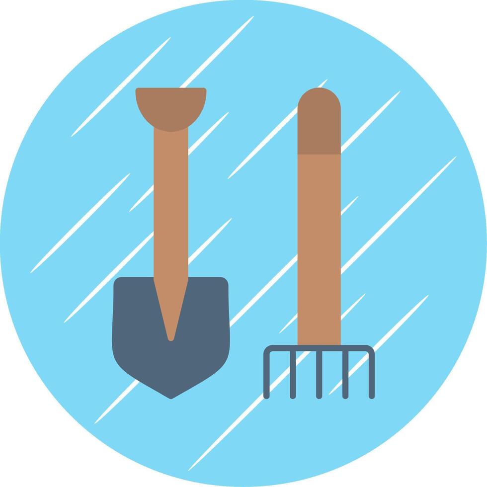 Pitchfork Flat Blue Circle Icon vector