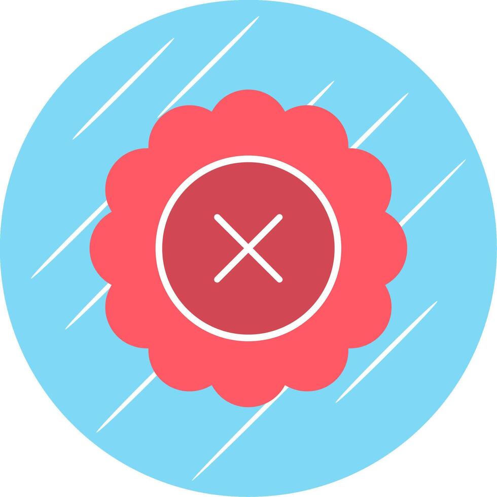 Reject Flat Blue Circle Icon vector