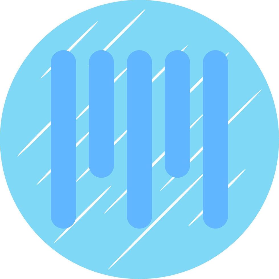 Vertical Align Top Flat Blue Circle Icon vector