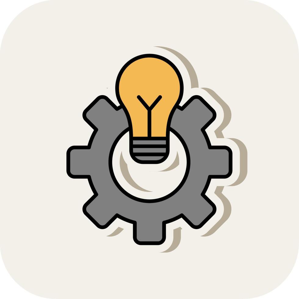 Engineering Line Filled White Shadow Icon vector
