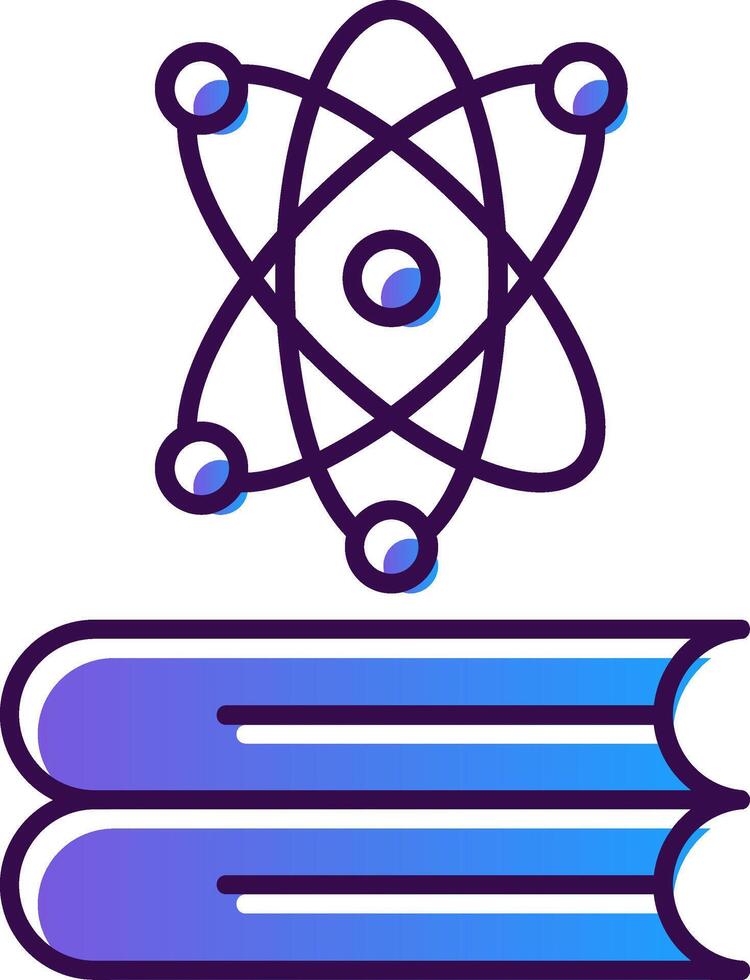 Knowledge Gradient Filled Icon vector
