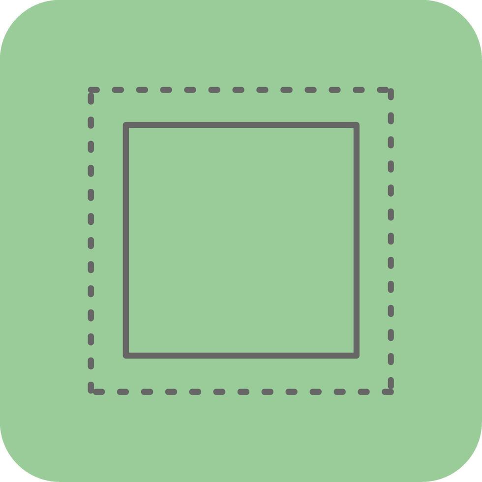 Marquee Filled Yellow Icon vector