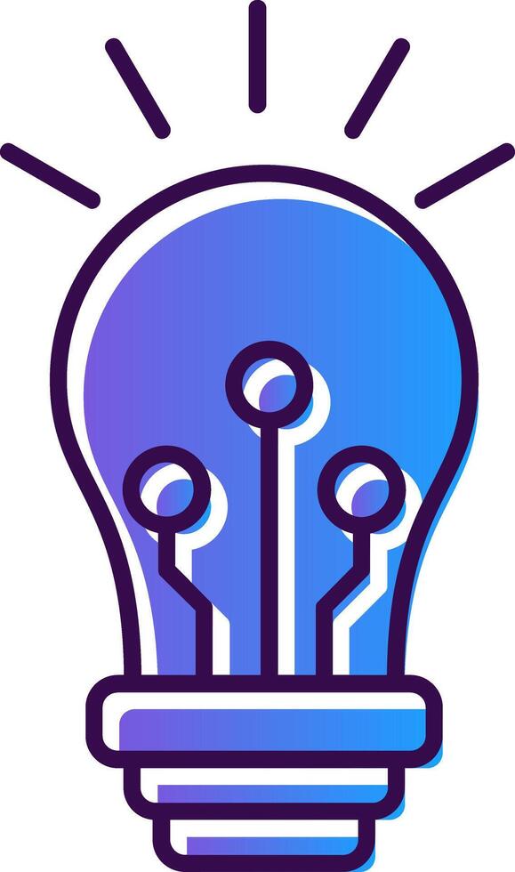 Inspiration Gradient Filled Icon vector