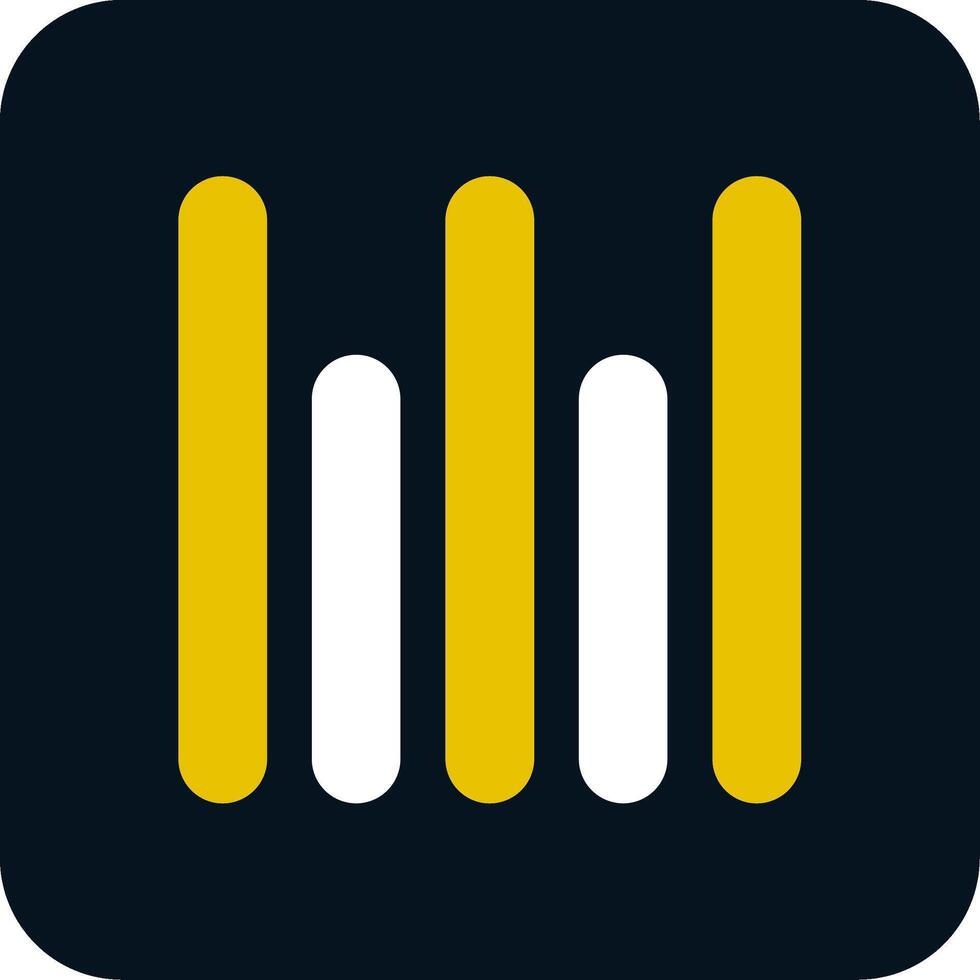 Vertical Align Bottom Glyph Two Color Icon vector