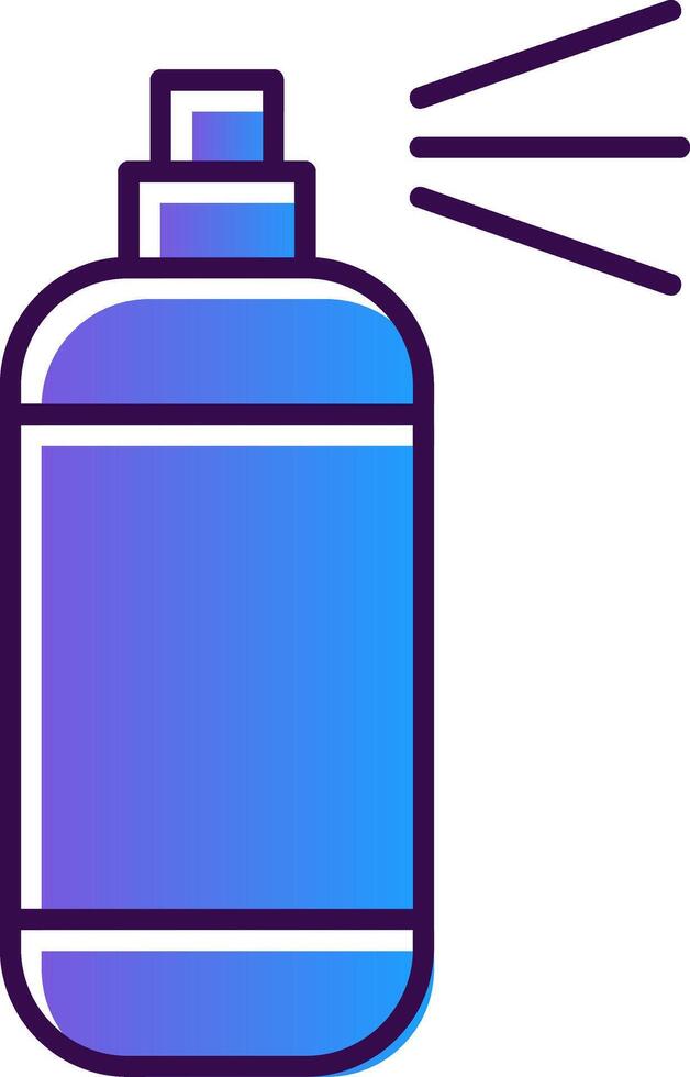 Spray Paint Gradient Filled Icon vector