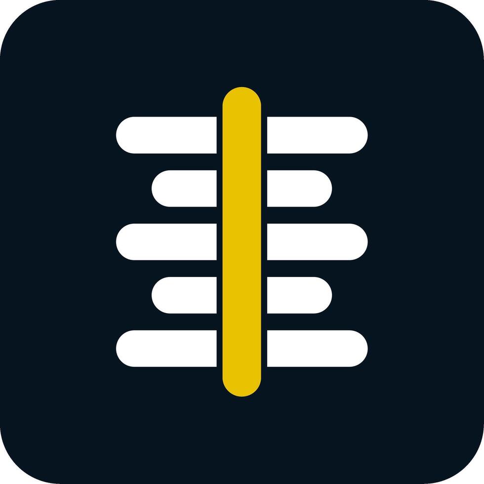 Center Align Glyph Two Color Icon vector