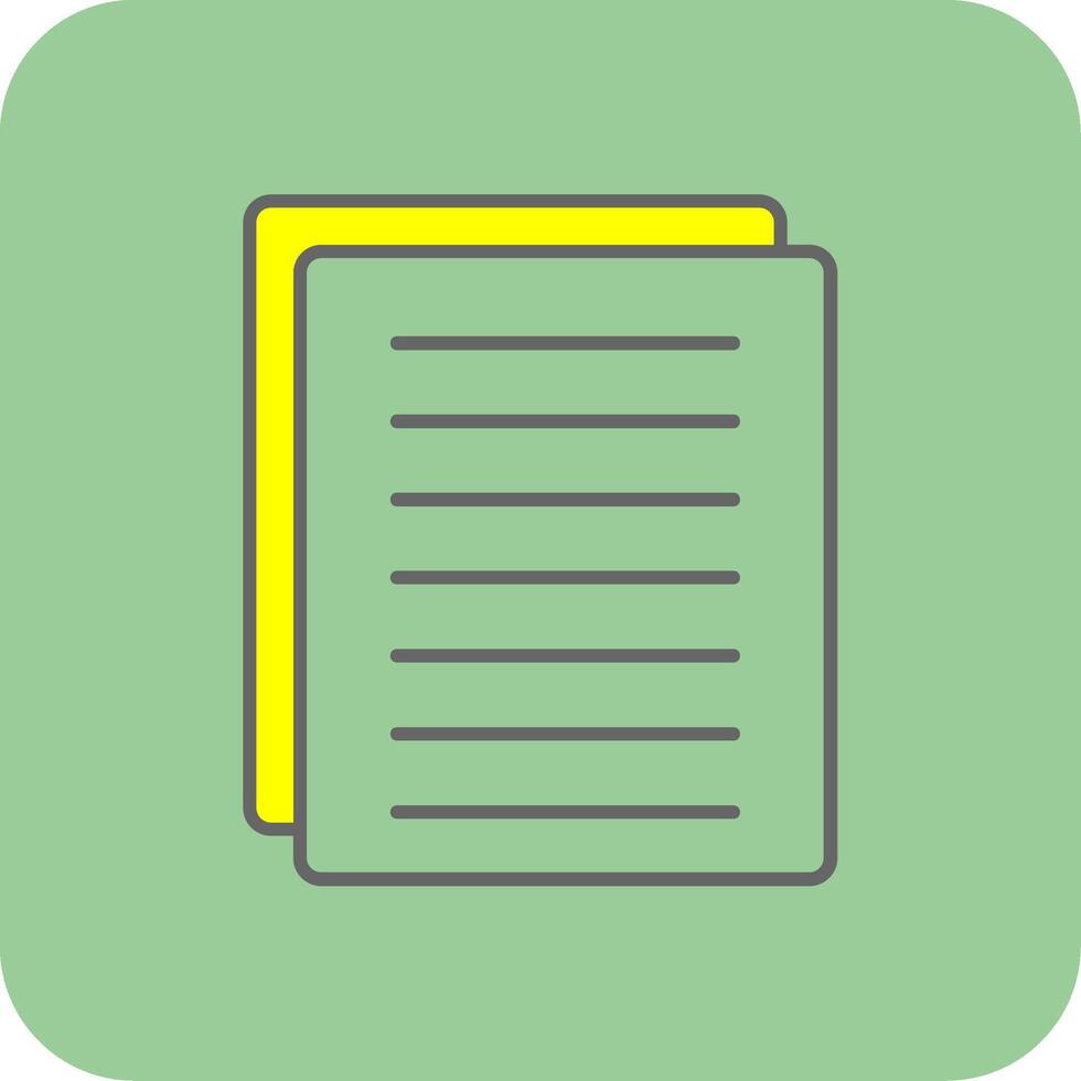 Content Copy Filled Yellow Icon vector