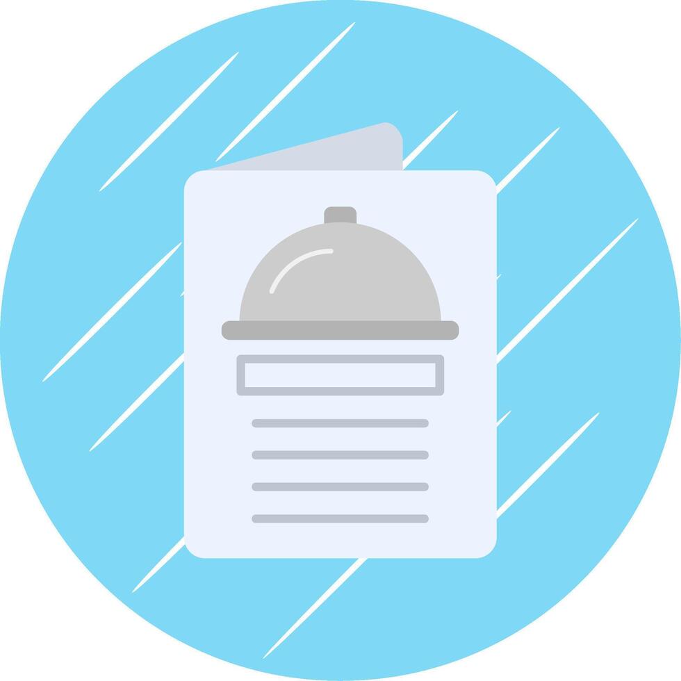 Menu Flat Blue Circle Icon vector