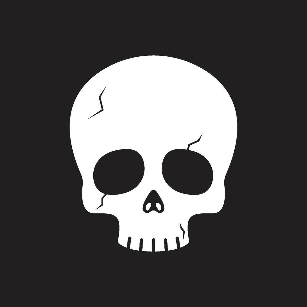 skeleton head icon vector