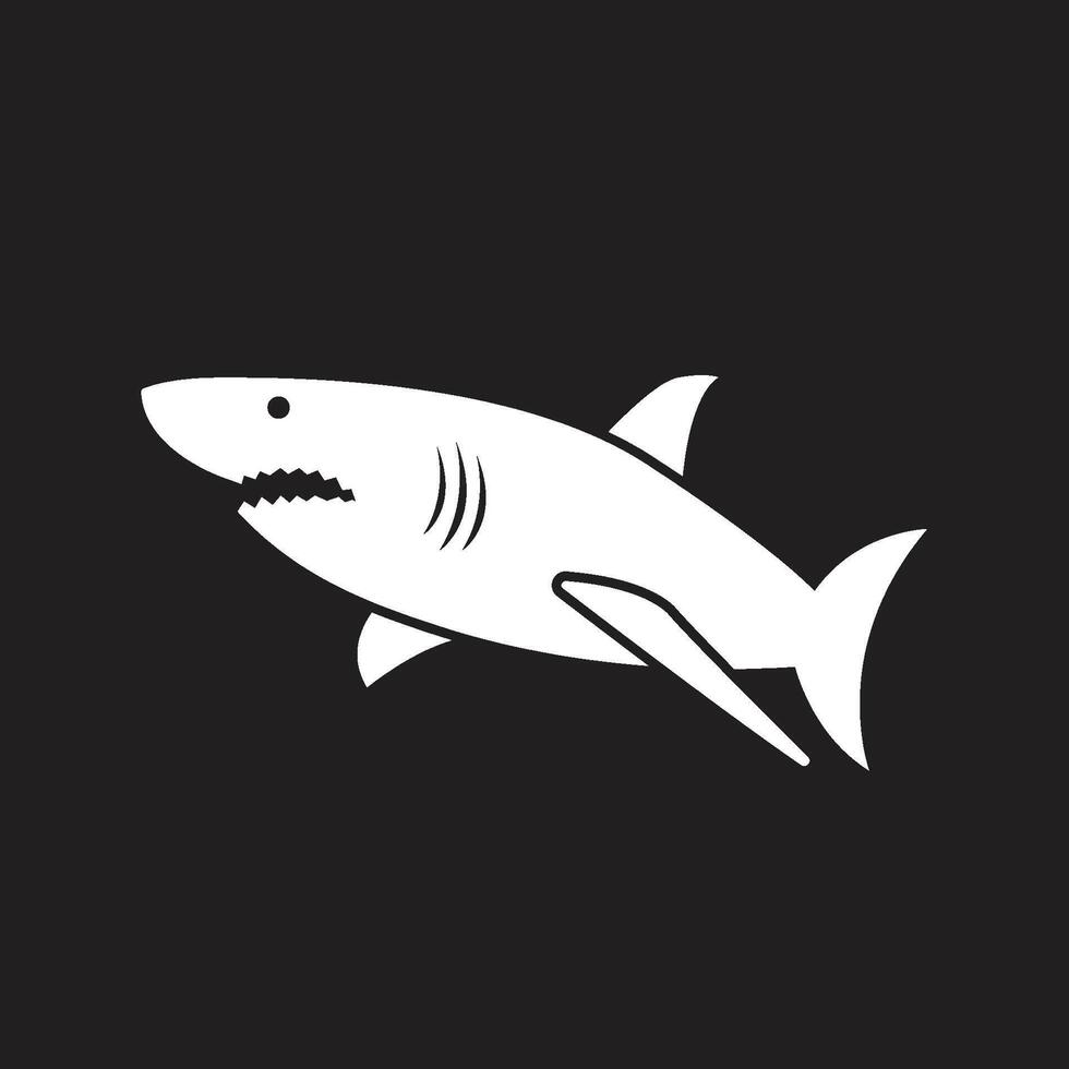 shark icon illustration vector