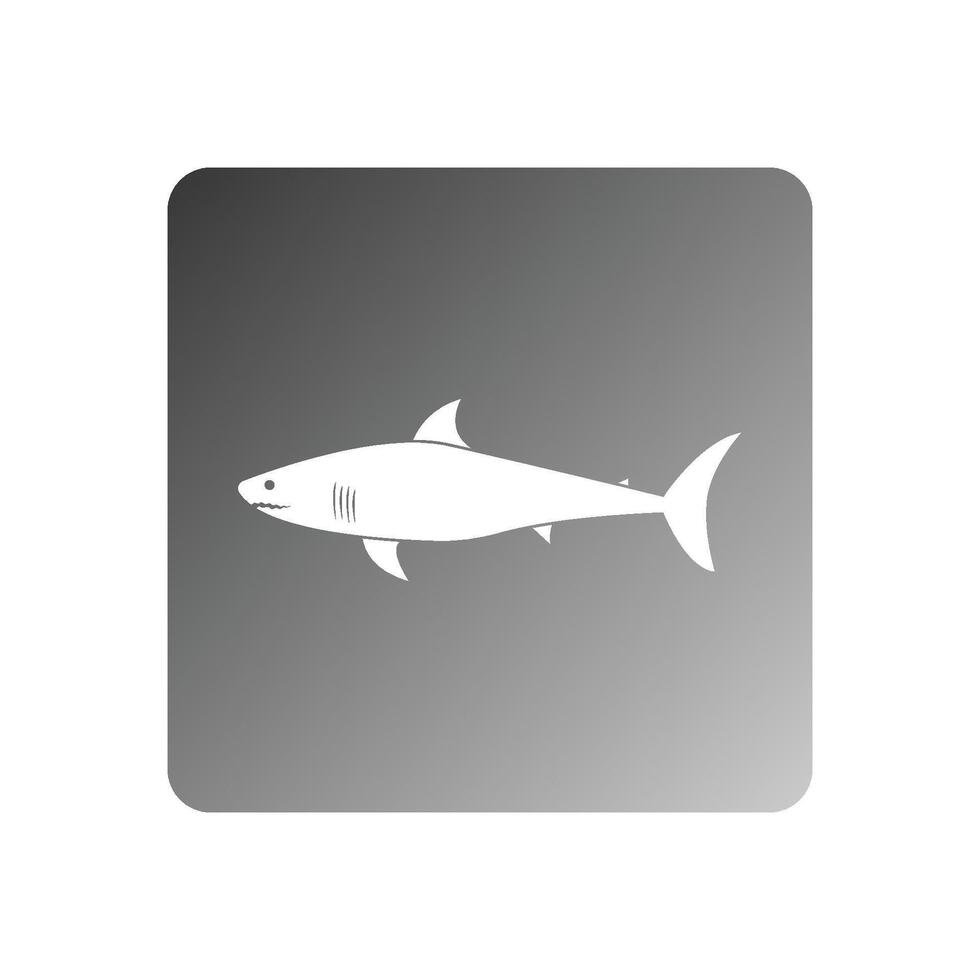 shark icon illustration vector