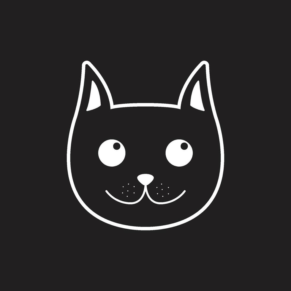 cat icon cat head vector