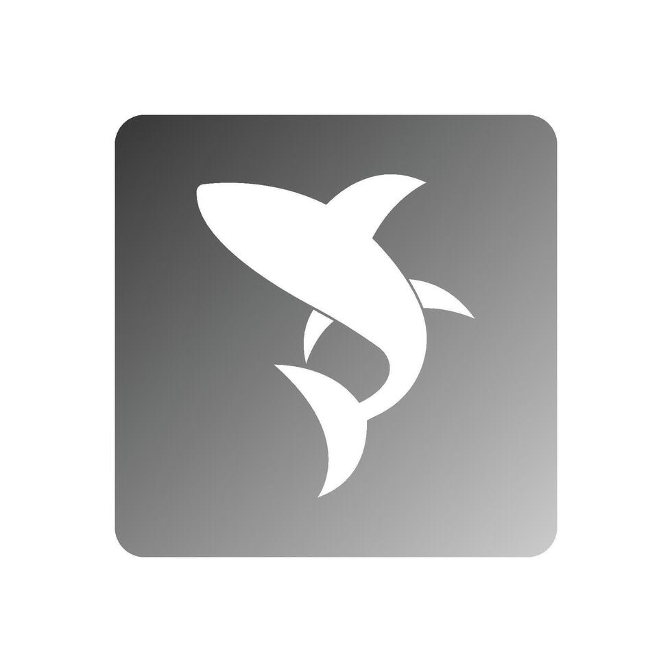 shark icon illustration vector