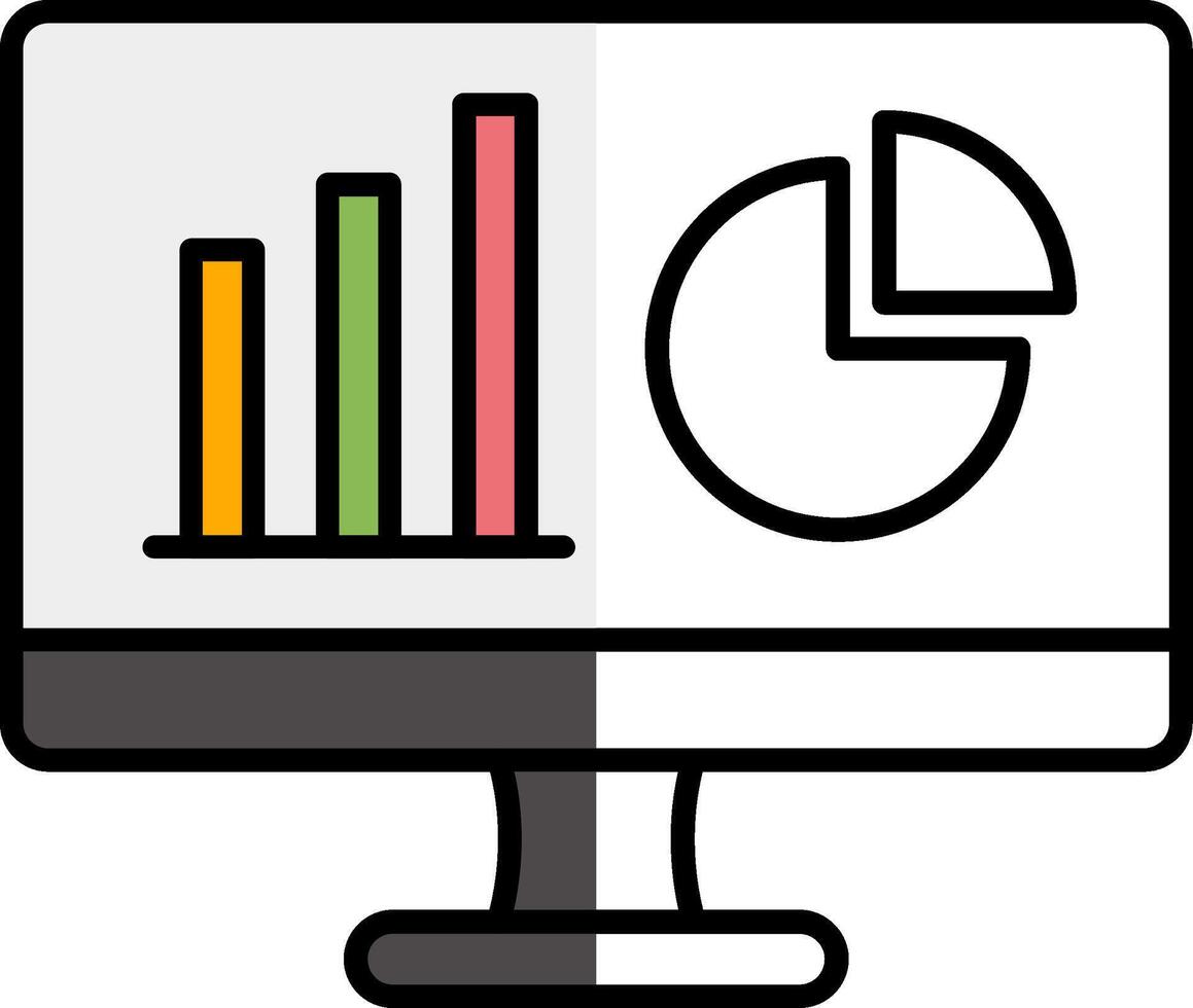 Dashboard Filled Half Cut Icon vector