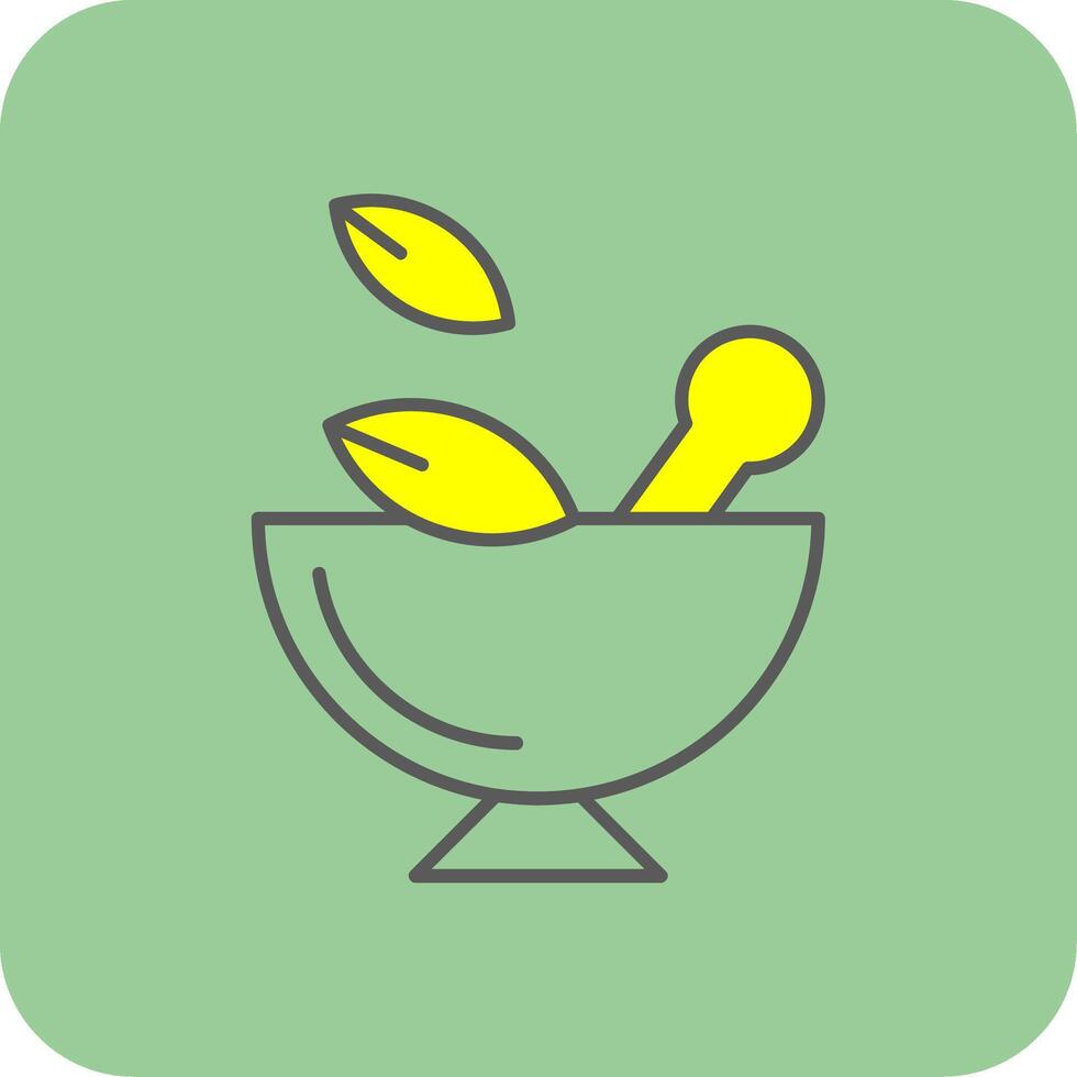 Grind Filled Yellow Icon vector