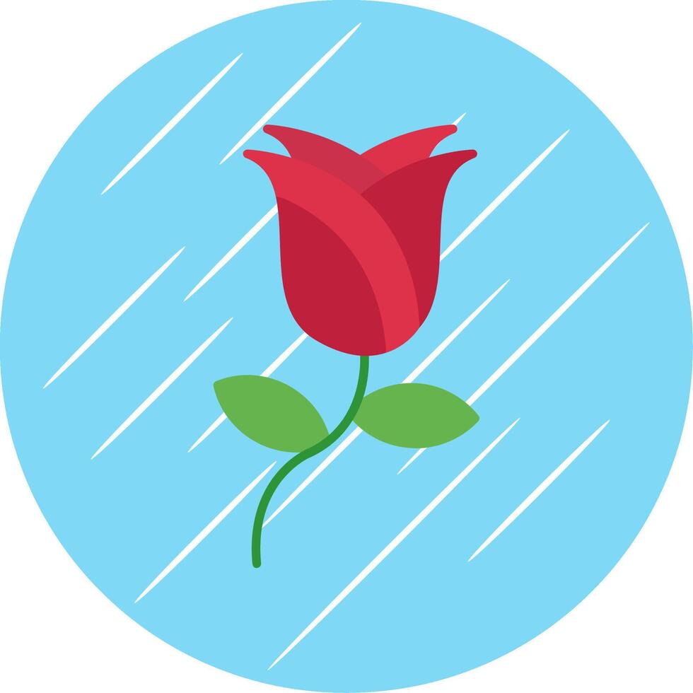 Rosa plano azul circulo icono vector