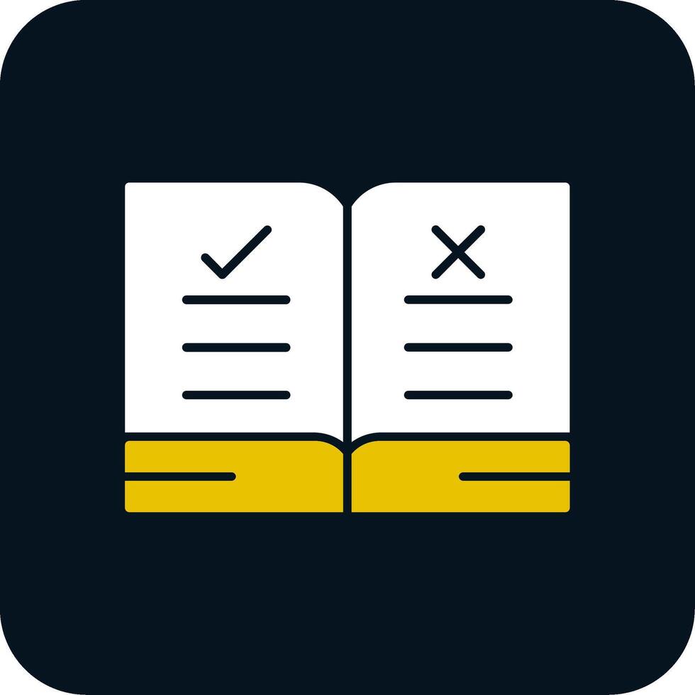 Guidelines Glyph Two Color Icon vector