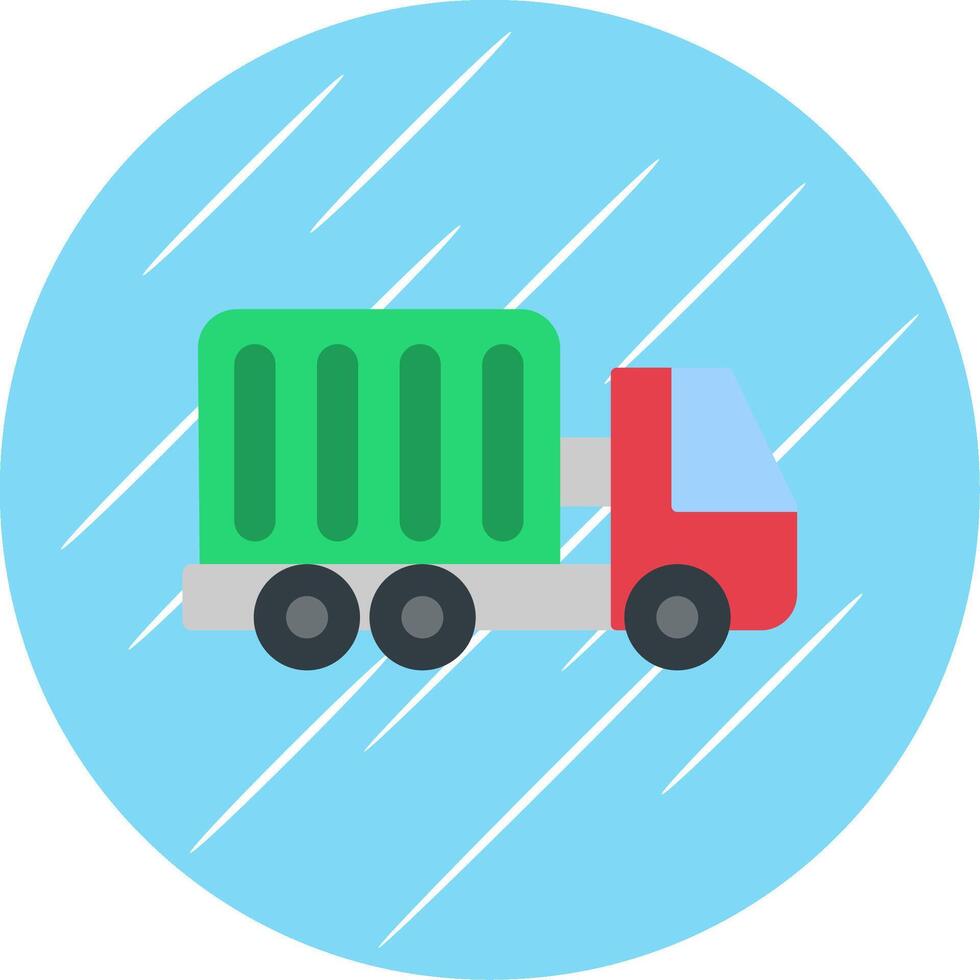 Container Flat Blue Circle Icon vector