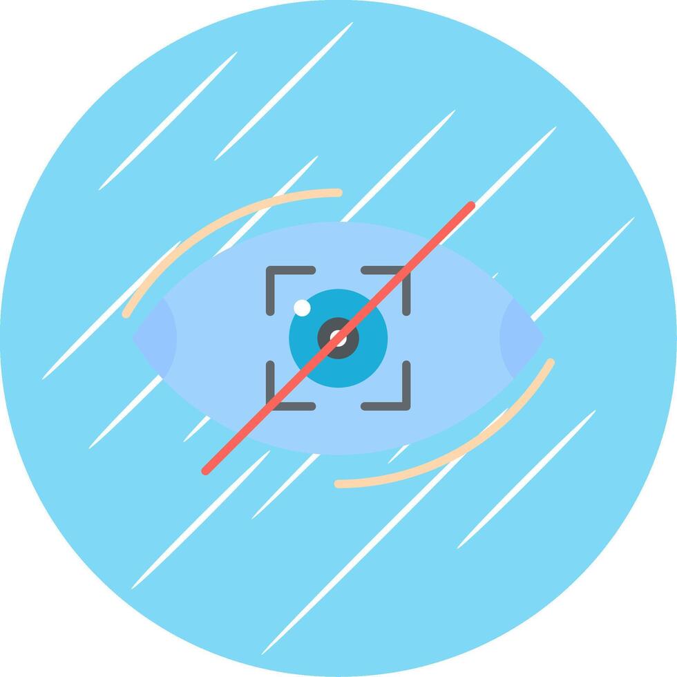 Visibility Off Flat Blue Circle Icon vector