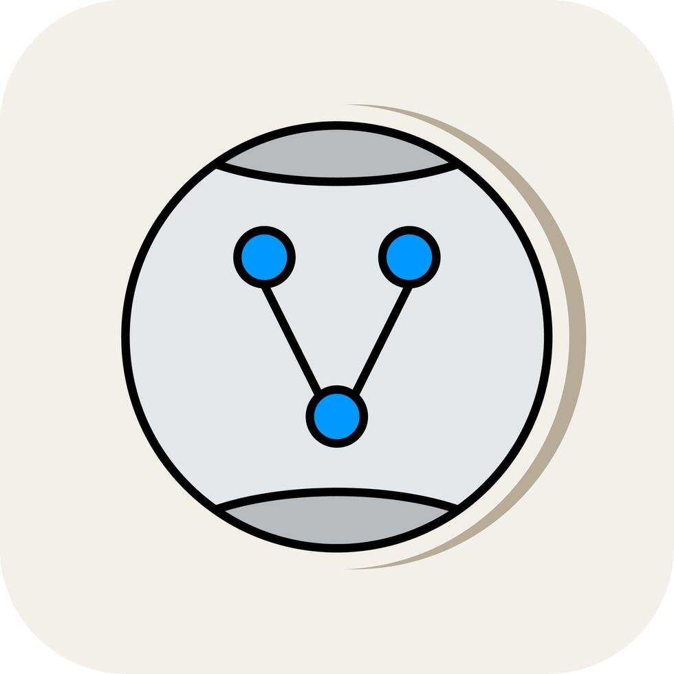 Share Option Line Filled White Shadow Icon vector