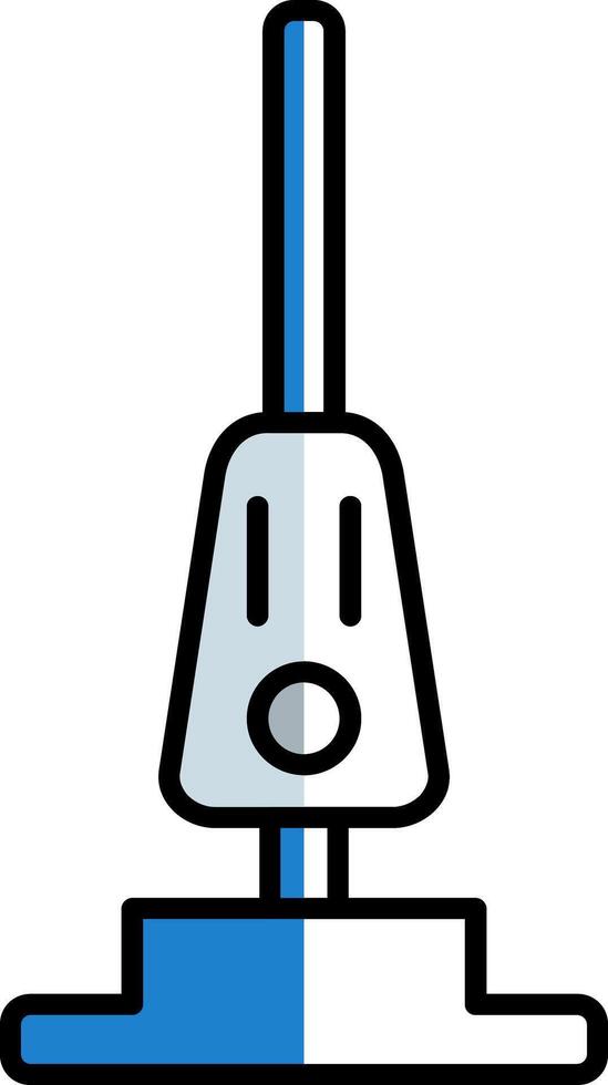 Vacuum Cleaner Filled Half Cut Icon vector