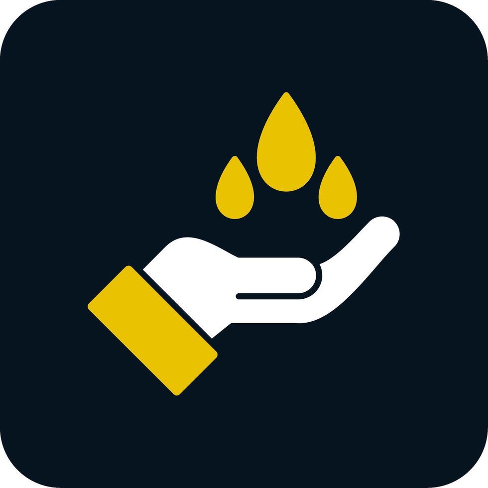 Save Water Glyph Two Color Icon vector