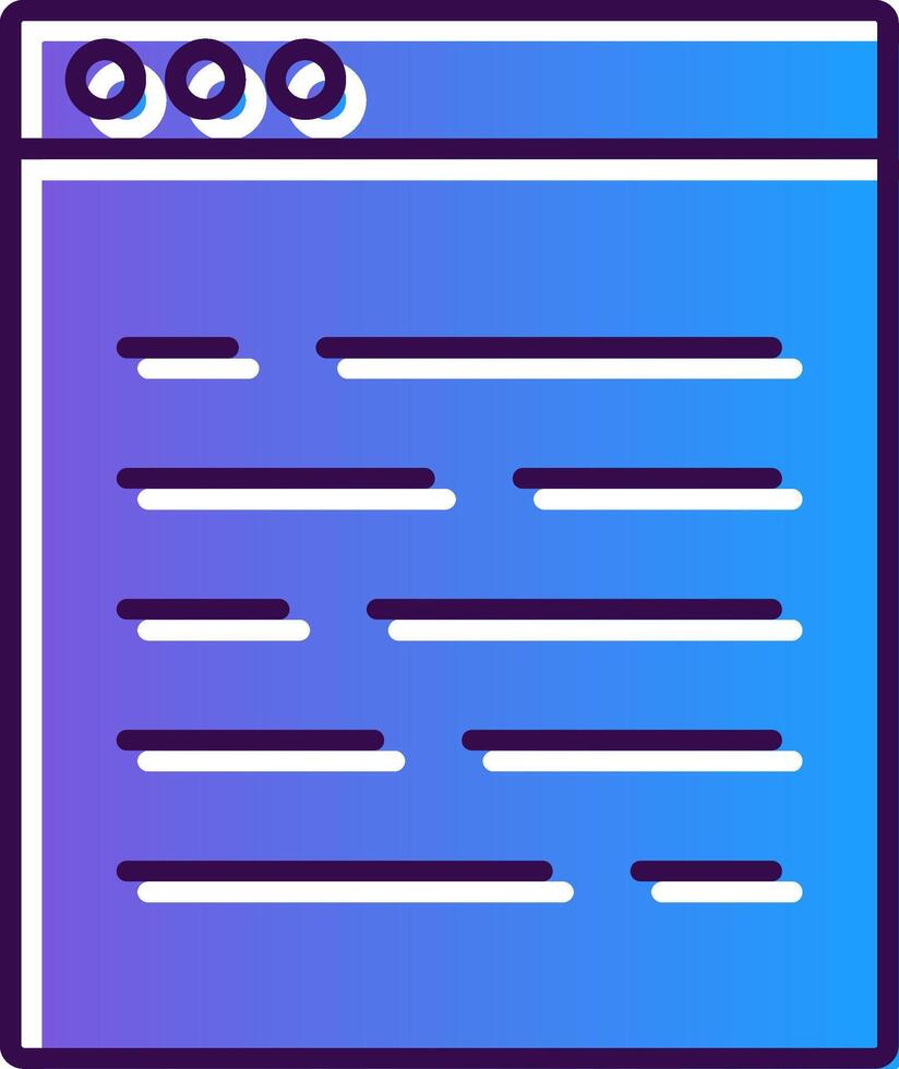 Ux Gradient Filled Icon vector