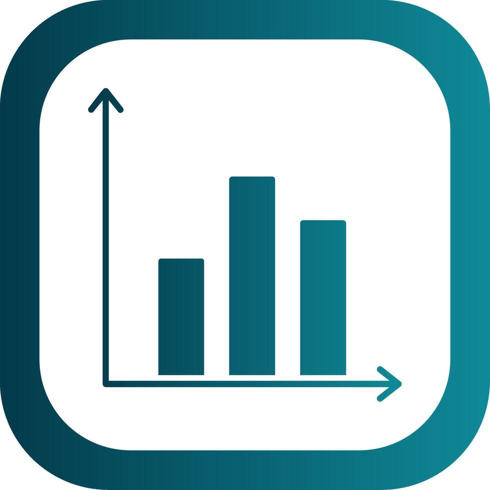 Prediction Glyph Gradient Round Corner Icon vector